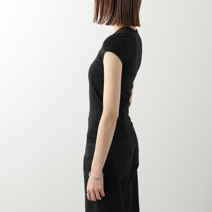 DIESEL ディーゼル Tシャツ T-ANGIE OD A19912 0AFAA レディース 半袖 フレンチスリーブ オーバルD カットアウト 刺繍 ロゴT ミニT カラー2色の画像