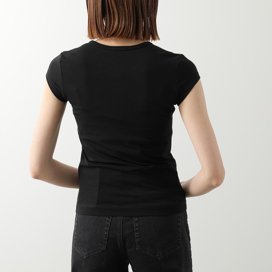 DIESEL ディーゼル Tシャツ T-ANGIE OD A19912 0AFAA レディース 半袖 フレンチスリーブ オーバルD カットアウト 刺繍 ロゴT ミニT カラー2色の画像