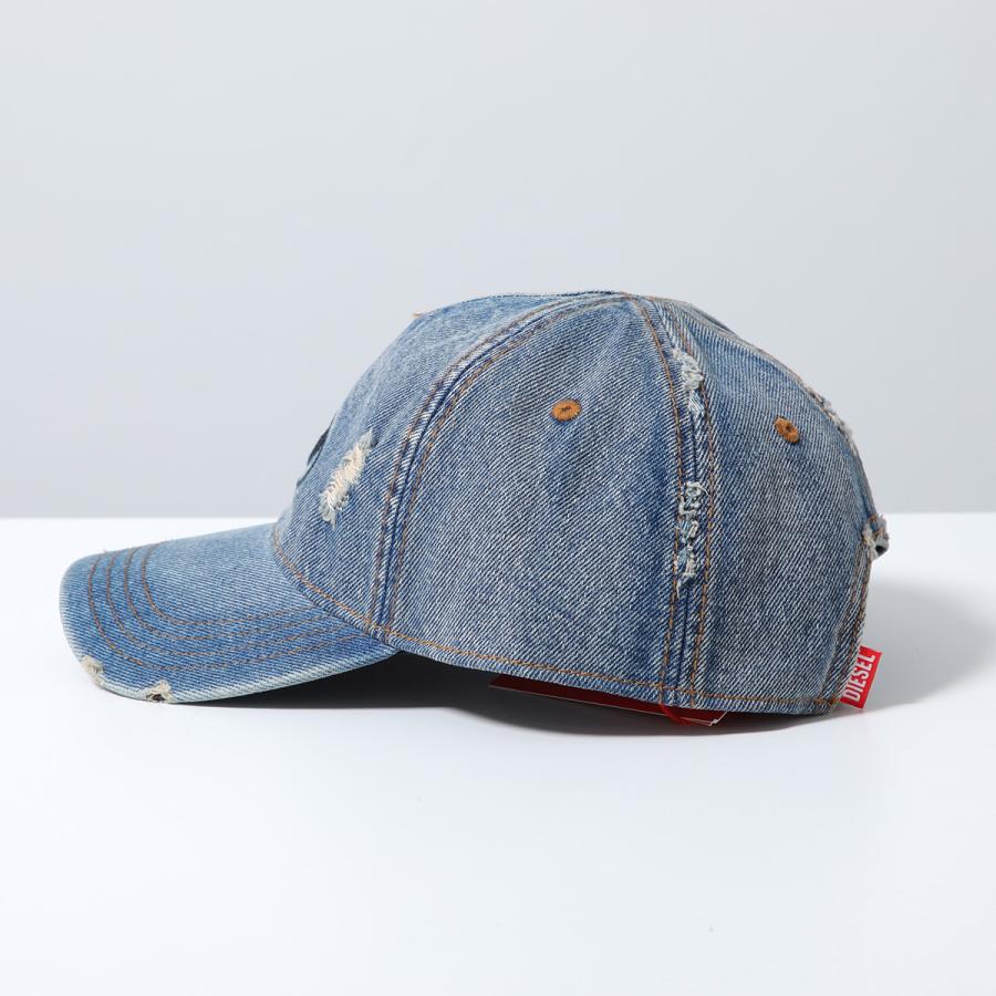 DIESEL デニム風キャップ フリンジ加工 Diesel デニム キャップ | グレー | FARFETCH JP
