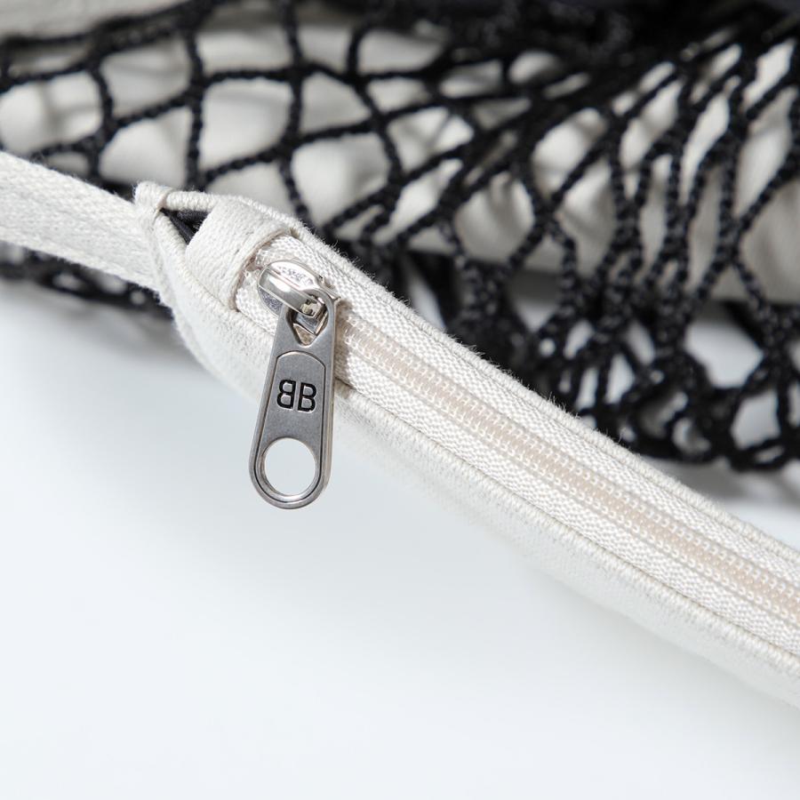 【訳あり】BALENCIAGA  バレンシアガ トートバッグ 24/7 TOTE M 791809 2AA47 メンズ フィッシュネットレイヤー ポーチ付き 鞄 9960/WASHED-NAT-BLK-L-BLKの画像