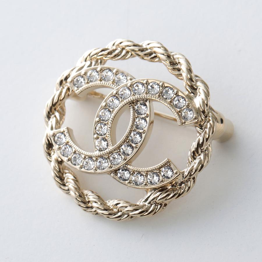 CHANEL シャネル ブローチ ABH182 B23560 レディース ココマーク CCマーク ピンバッチ アクセサリー ラインストーン ジュエリー U7742の画像