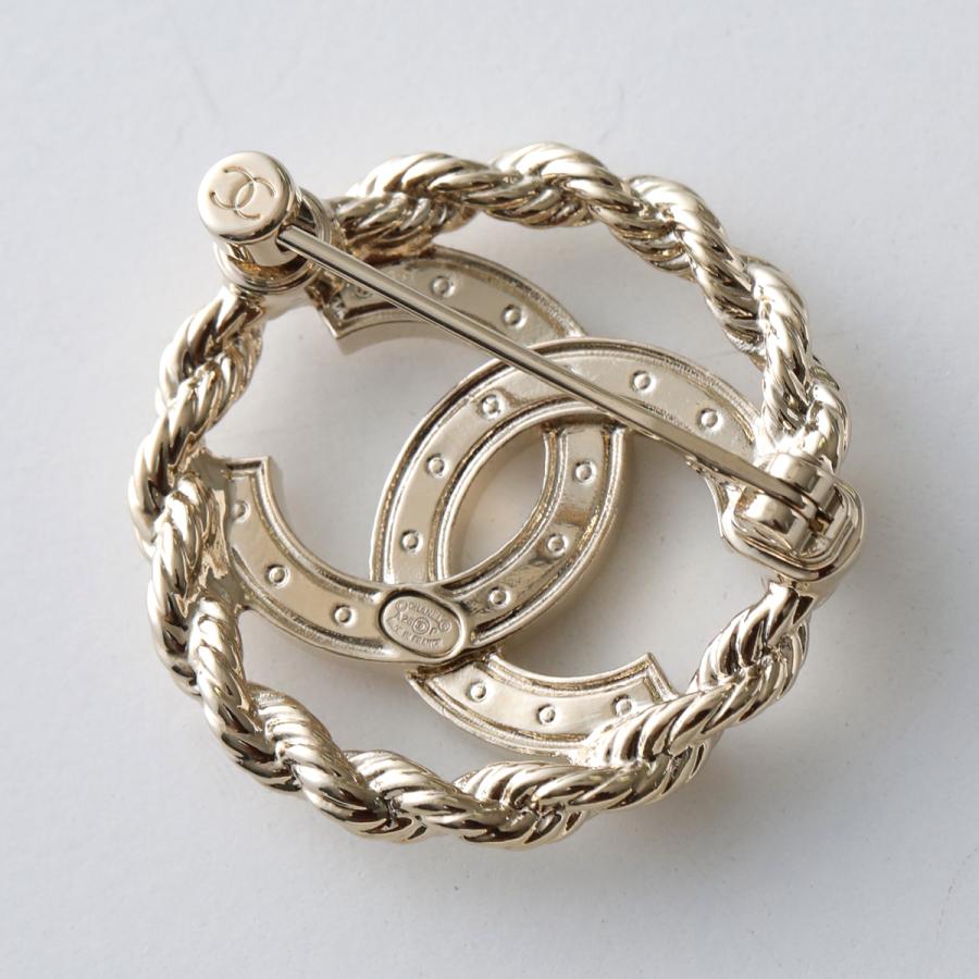 CHANEL シャネル ブローチ ABH182 B23560 レディース ココマーク CCマーク ピンバッチ アクセサリー ラインストーン ジュエリー U7742の画像
