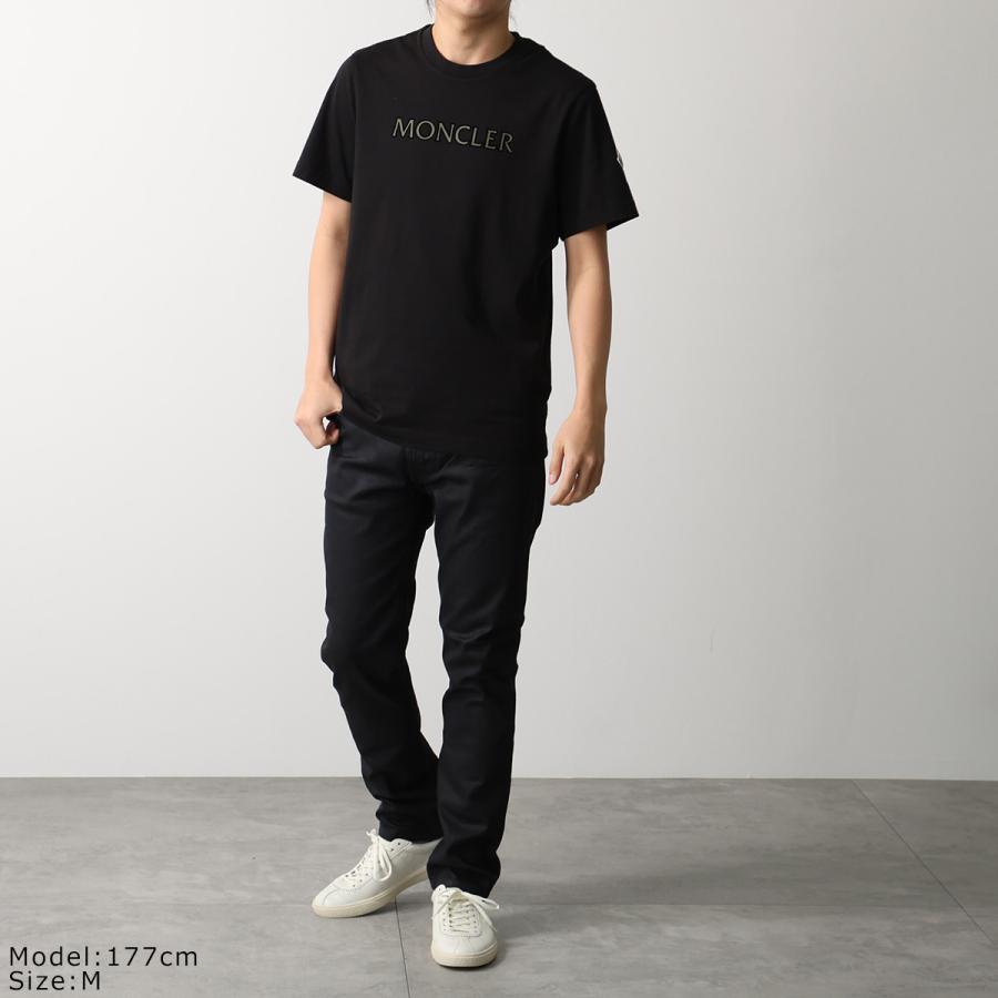 MONCLER モンクレール カットソー MONCLER (モンクレール) メンズ Tシャツ 半袖 胸ロゴ クルーネック