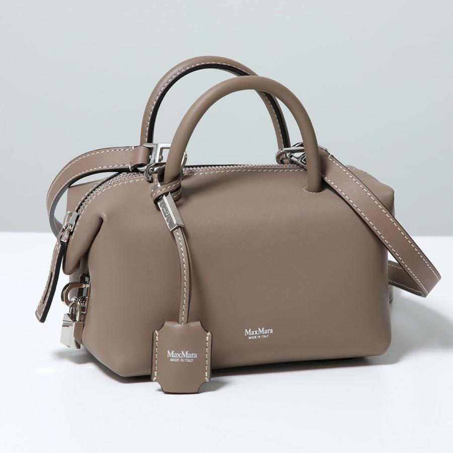 【美品】MaxMara カバン Small crocodile-print leather Marine bag, brown | Max Mara