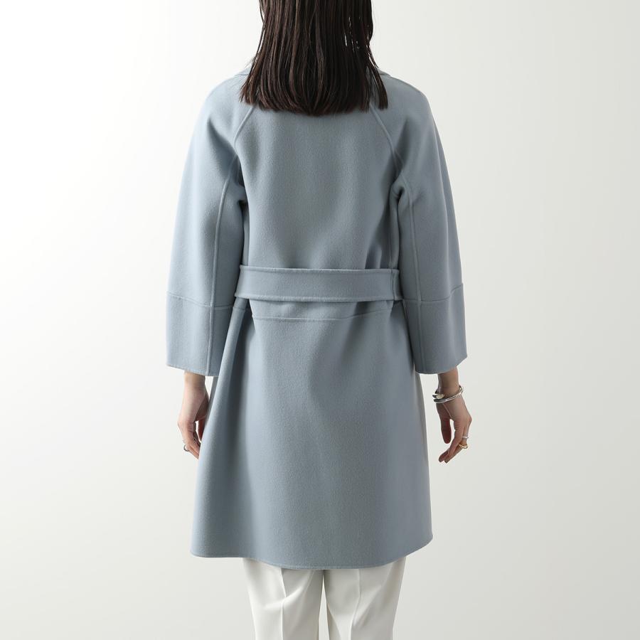 S MAX MARA エス マックスマーラ ロングコート ARONA アローナ レディース ヴァージン ウール ダブルフェイス ベルテッドコート ラップコート ガウン 016の画像