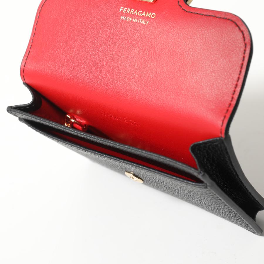 FERRAGAMO（フェラガモ） 名刺入れ DOUBLE GANCIO ダブルガンチーニ