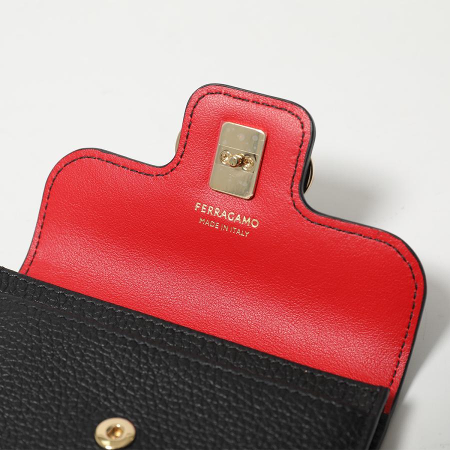 FERRAGAMO（フェラガモ） 名刺入れ DOUBLE GANCIO ダブルガンチーニ