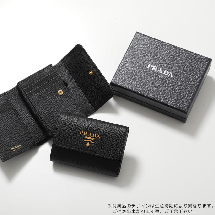 PRADA（プラダ） 三つ折り財布 1MH025 QWA レディース サフィアーノ