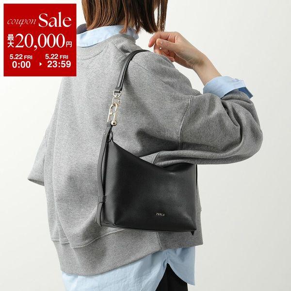 Furla フルラ ハンドバッグ TONIE トニー HOBO ホーボー WE00877 A.0023 レディース レザー ショルダーバッグ クロスボディ ロゴ 鞄 O6000/NEROの画像