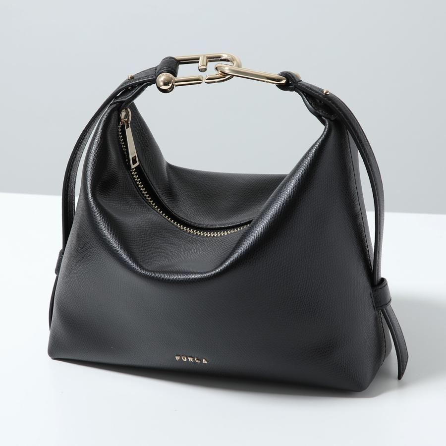 Furla フルラ ハンドバッグ TONIE トニー HOBO ホーボー WE00877 A.0023 レディース レザー ショルダーバッグ クロスボディ ロゴ 鞄 O6000/NEROの画像