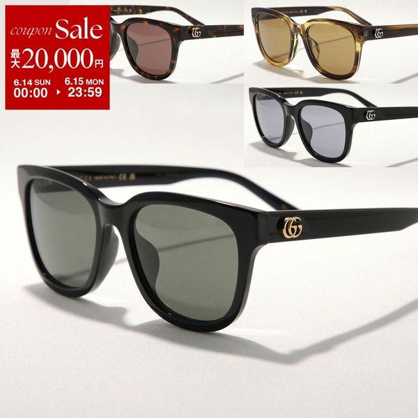 グッチ GUCCI　人気のブラックセル大きめサイドGGロゴ　サングラス　極美品 GUCCI（グッチ） サングラス GG2126SK レディース ウェリントン型 セル