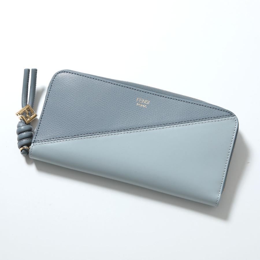 FENDI フェンディ ラウンドファスナー 長財布 8M0517 AYCA F1URV FFダイヤモンド レディース ブルー FENDI（フェンディ） ラウンドファスナー長財布 8M0517 AYCA