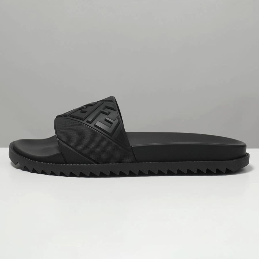 FENDI フェンディ スライドサンダル 7X1377 ABO2 メンズ シャワーサンダル FFロゴ シューズ 靴 F0QA1/NERO 7X1377ABO2F0QA1の画像