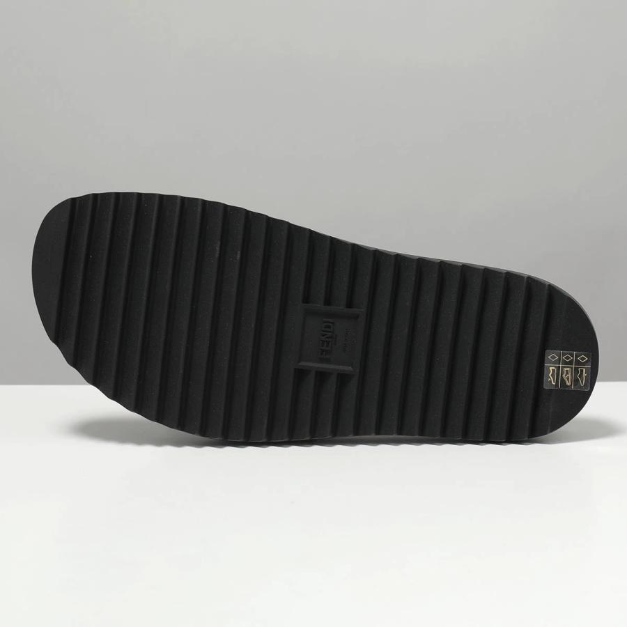 FENDI フェンディ スライドサンダル 7X1377 ABO2 メンズ シャワーサンダル FFロゴ シューズ 靴 F0QA1/NERO 7X1377ABO2F0QA1の画像