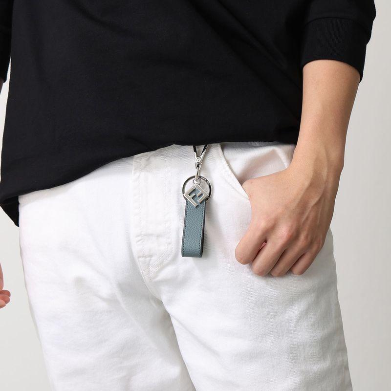 FENDI（フェンディ） キーリング 7AP100 APDQ メンズ レザー FFロゴ