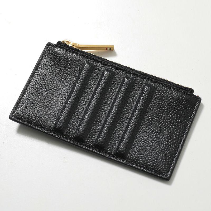 I147 未使用品✨トムブラウン　ケース　財布　コンパクト　レザー　黒 THOM BROWNE（トム ブラウン） コインケース MAW298A 00198 メンズ