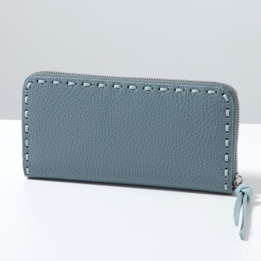 新品 フェンディ FENDI 長財布 ビーカブー グレー フェンディ 長財布 財布 レディース ピーカブー ヌーベブルーグレー