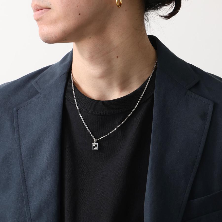 FENDI（フェンディ） ネックレス 7AK013 B09 メンズ FFロゴ ペンダント