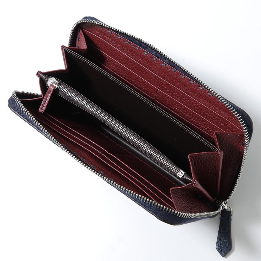 FENDI フェンディ ラウンドファスナー長財布 SELLERIA セレリア 7M0210 AW2F メンズ レザー  小銭入れあり カラー2色 7M0210AW2FF0R2Aの画像