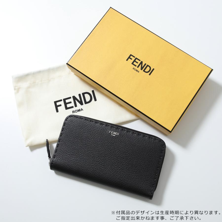 FENDI フェンディ ラウンドファスナー長財布 SELLERIA セレリア 7M0210 AW2F メンズ レザー  小銭入れあり カラー2色 7M0210AW2FF0R2Aの画像