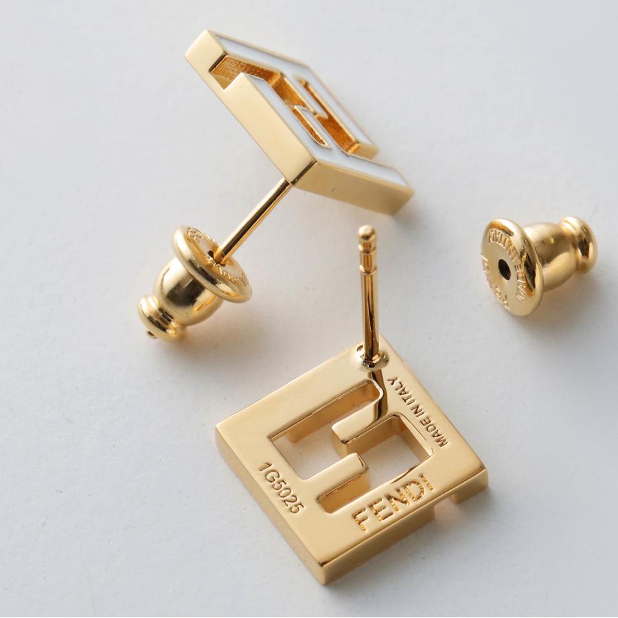 FENDI［フェンディ］ FFズッカゴールドシル バー ピアス（片耳用） FENDI（フェンディ） ピアス オーロック 8AH600 A44G レディース