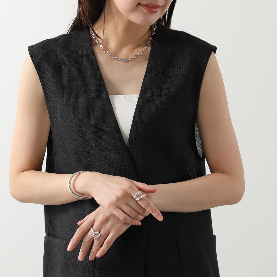 HERMES エルメス リング クルー ドゥ H ダブル Clou d H Double Ring H125632B メンズ ダブルツアー スタッズ 指輪 アクセサリー silver925 SILVERの画像