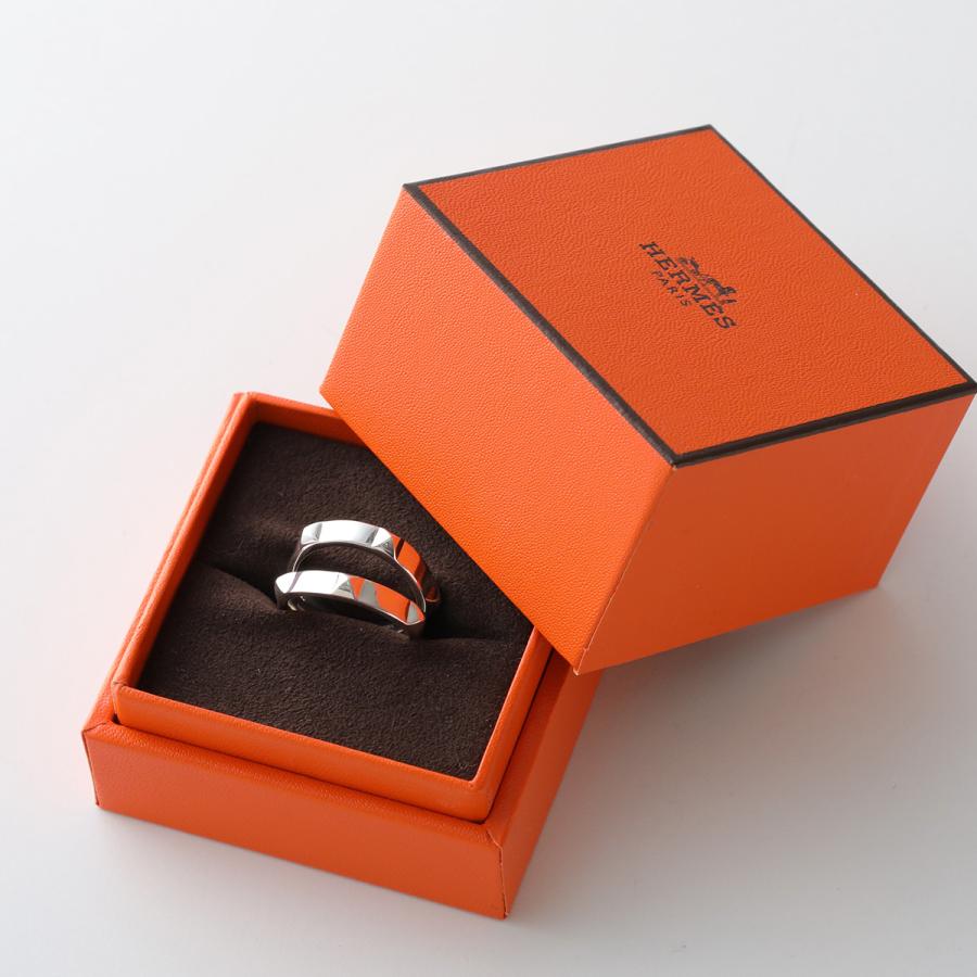 エルメス 超稀少59サイズ エルメス クルー ドゥ H リング 男女兼用 HERMES】リング 《エルメス・クルー・ドゥ・H》 シルバー PG (HERMES