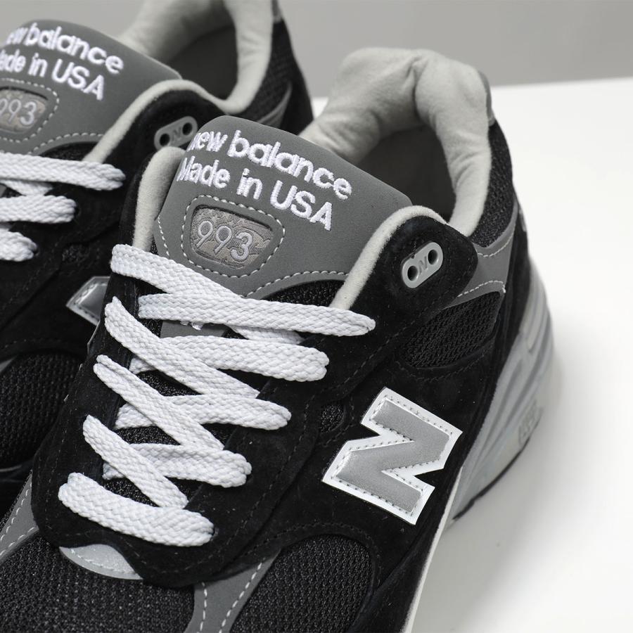 New Balance ニューバランス スニーカー MR993BK メンズ ローカット スウェード メッシュ Made in USA Dウィズ 軽量 シューズ 靴 ブラックの画像