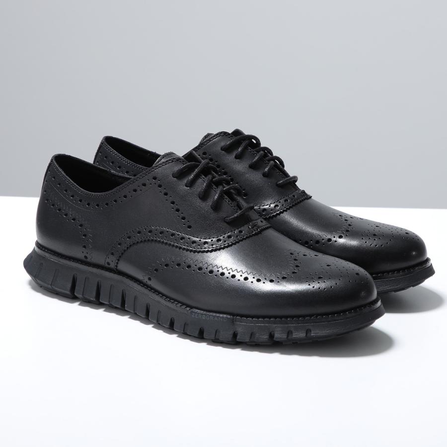 Cole Haan ブラックレザードレスシューズ COLE HAAN（コールハーン） ドレスシューズ ZG RMSTD WINGTIP OX ゼロ