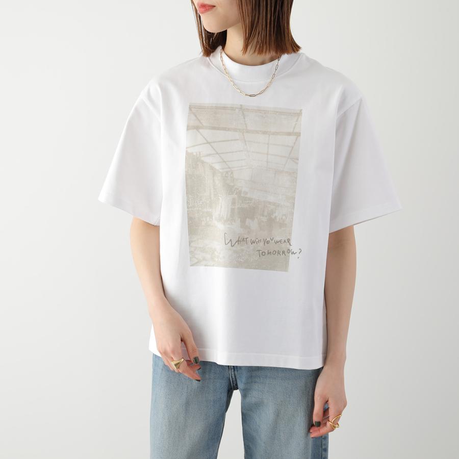 anana アナナ Tシャツ a16-015 レディース 半袖 CAPPABAZAAR フォトT プリント コットン カットソー クルーネック オーバーサイズ カラー2色の画像