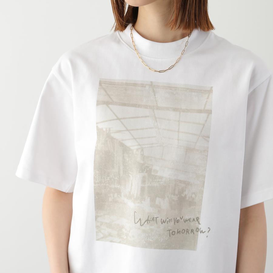anana アナナ Tシャツ a16-015 レディース 半袖 CAPPABAZAAR フォトT プリント コットン カットソー クルーネック オーバーサイズ カラー2色の画像