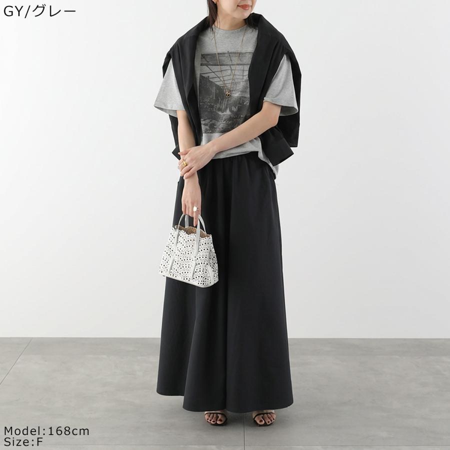 anana アナナ Tシャツ a16-015 レディース 半袖 CAPPABAZAAR フォトT プリント コットン カットソー クルーネック オーバーサイズ カラー2色の画像