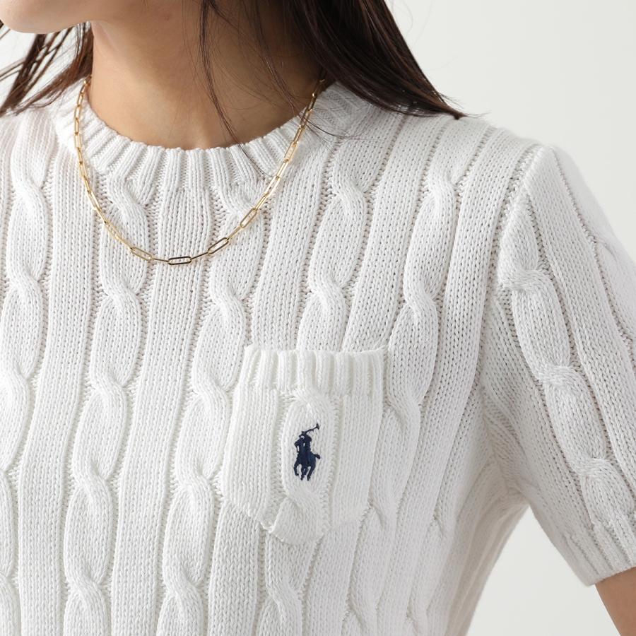 ★即完売★激レア★美品 ラルフローレン ケーブルニットポロシャツ 白 ポニー刺繍 POLO RALPH LAUREN（ポロ・ラルフローレン） セーター 211971873
