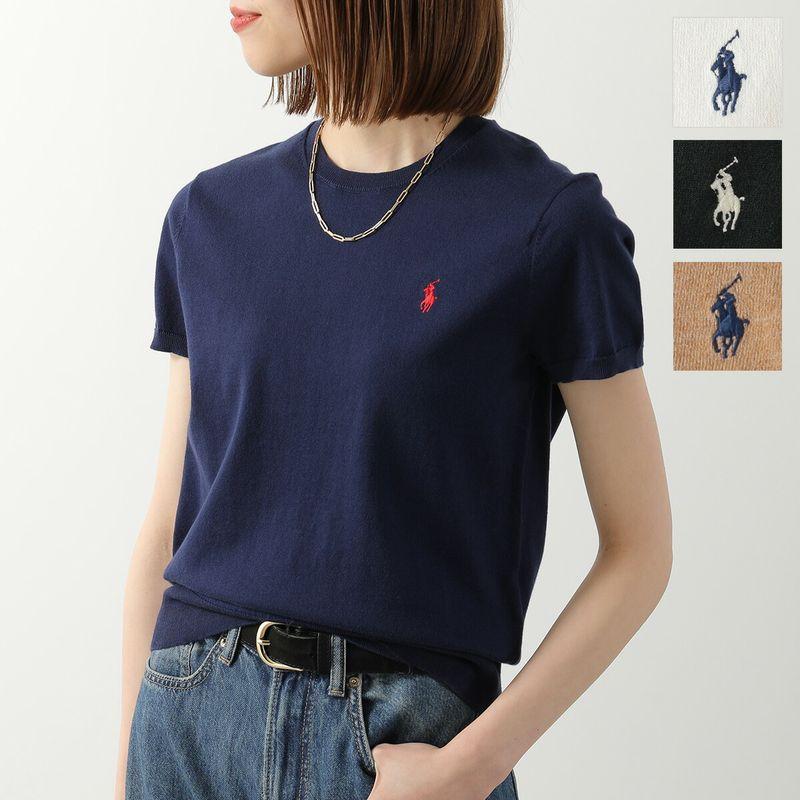 新品✨POLO RALPH LAUREN 半袖コットンニット クルーネック S コットン クルーネック ショートスリーブ セーター