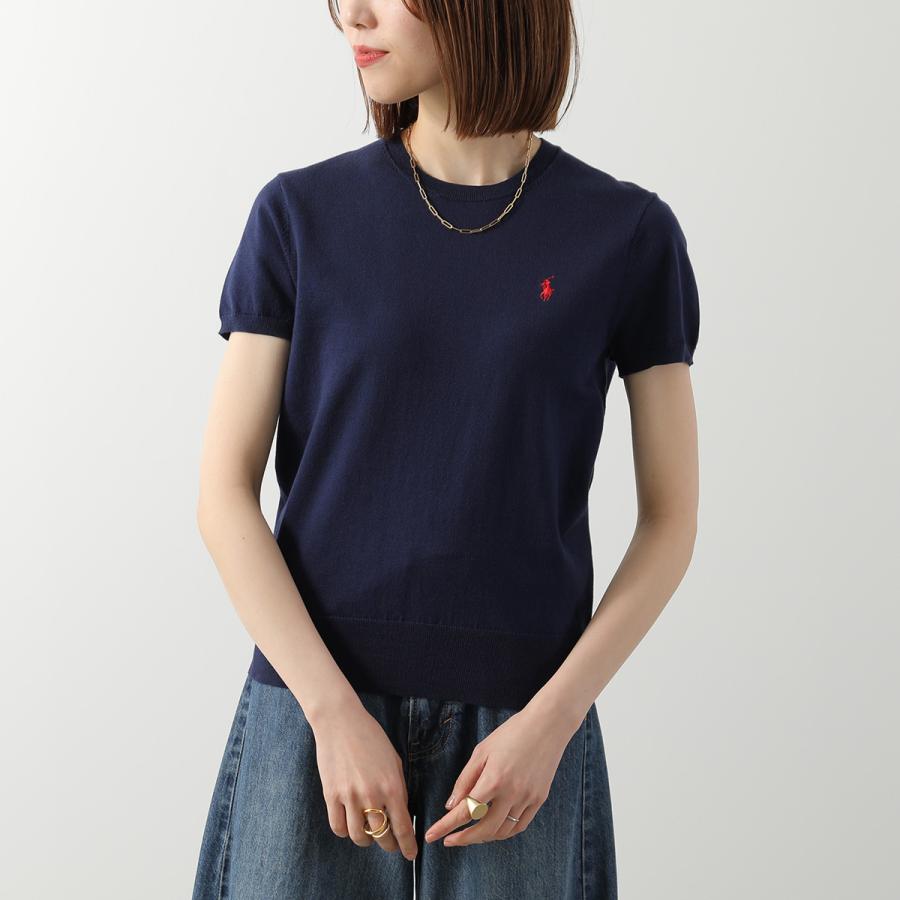 POLO RALPH LAUREN ポロラルフローレン ショートスリーブセーター サイズ:S ポニー刺繍/半袖ニット    ブルー レディース / 240001169876 POLO RALPH LAUREN（ポロ・ラルフローレン） ニット セーター ショート