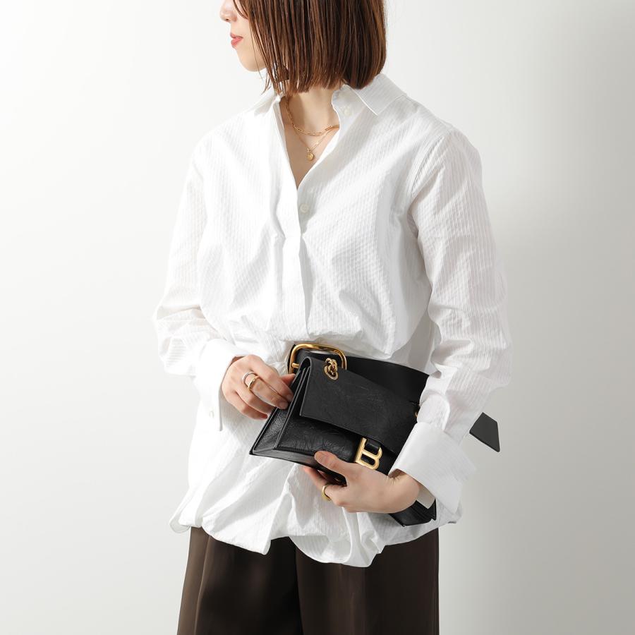 バレンシアガ クラッシュ チェーンショルダーバッグ スモール 716351 中古 ブラック デニム BALENCIAGA 【中古】 | 肩掛け 黒 ロゴ シンプル ファッション ブランド ランクAB BALENCIAGA（バレンシアガ） ハンドバッグ CRUSH クラッシュ 716351