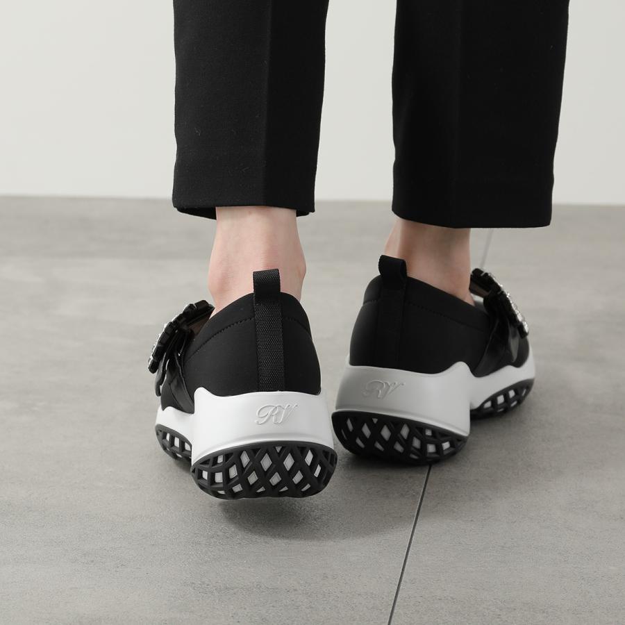 ROGER VIVIERヴェリーヴィヴィエストラスバックルレザースニーカー黒36 ROGER VIVIER - ロジェヴィヴィエ ROGER VIVIER ヴィヴ ラン ストラス