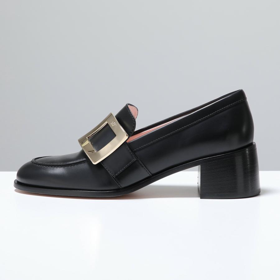 ROGER VIVIER ロジェヴィヴィエ ローファー VIV RANGERS METAL B LOAFER 55 RVW72437730RBT レディース バックル 靴 B999/NERO RVW72437730RBTB999の画像