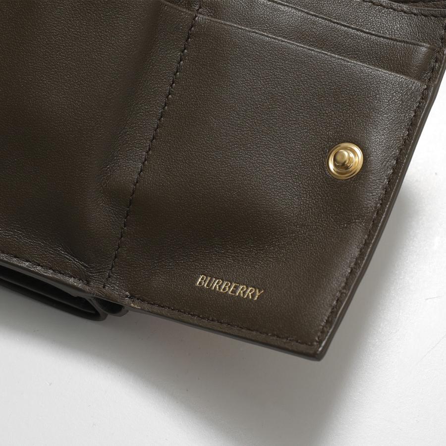 バーバリー　三つ折り財布　ゴールドボタン　ノバチェック　レザー　コンパクト　美品 バーバリー 財布 レディース 正規品 burberry 3つ折り財布 TB