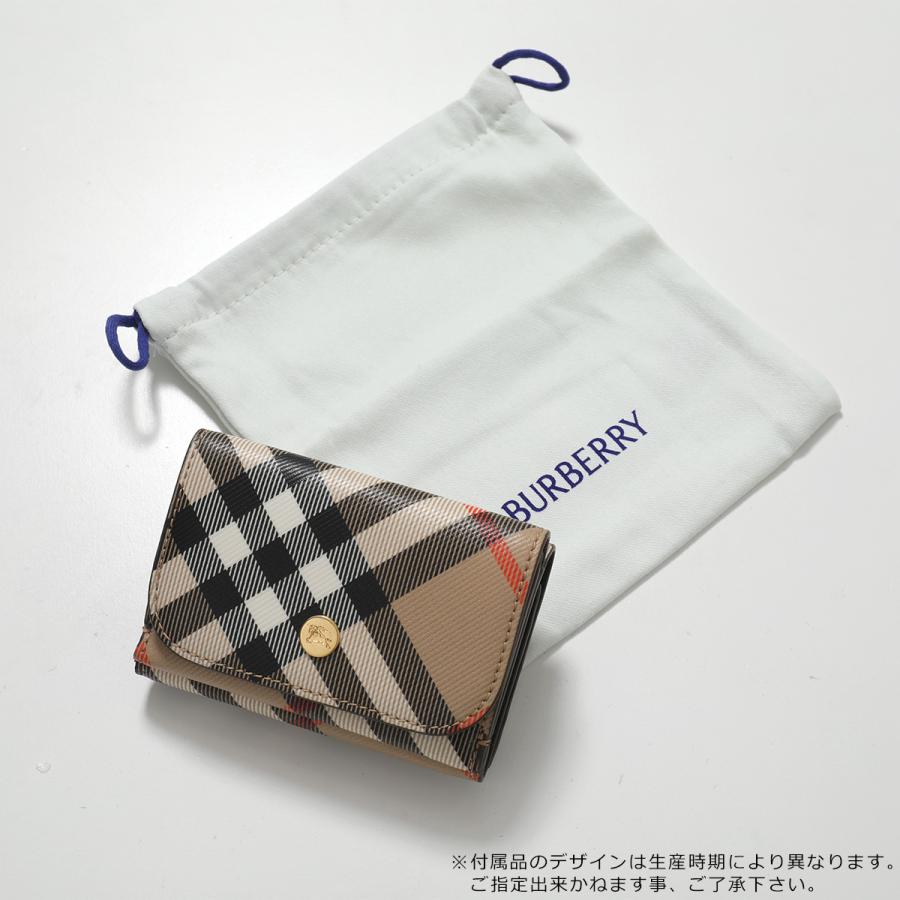 美品 バーバリー BURBERRY 3つ折り財布 ミニウォレット チェック BURBERRY（バーバリー） 三つ折り財布 レディース メンズ チェック柄