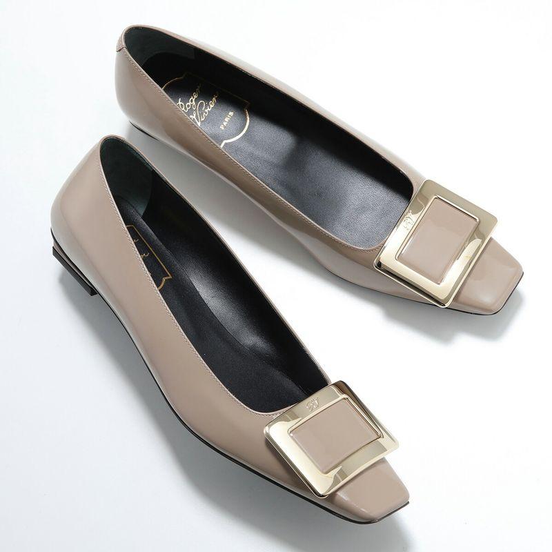 【美品】◾️ロジェヴィヴィエ◾️パンプス◾️ベルヴィヴィエ◾️スクエアトゥ◾️バックル Roger Vivier（ロジェヴィヴィエ） パンプス BELLE VIVIER T 25