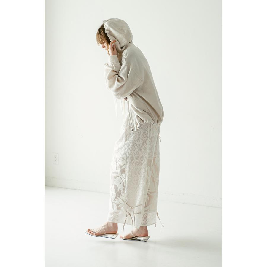 WHYTO. ホワイト イージーパンツ lace combination pants WHT26HPT4063