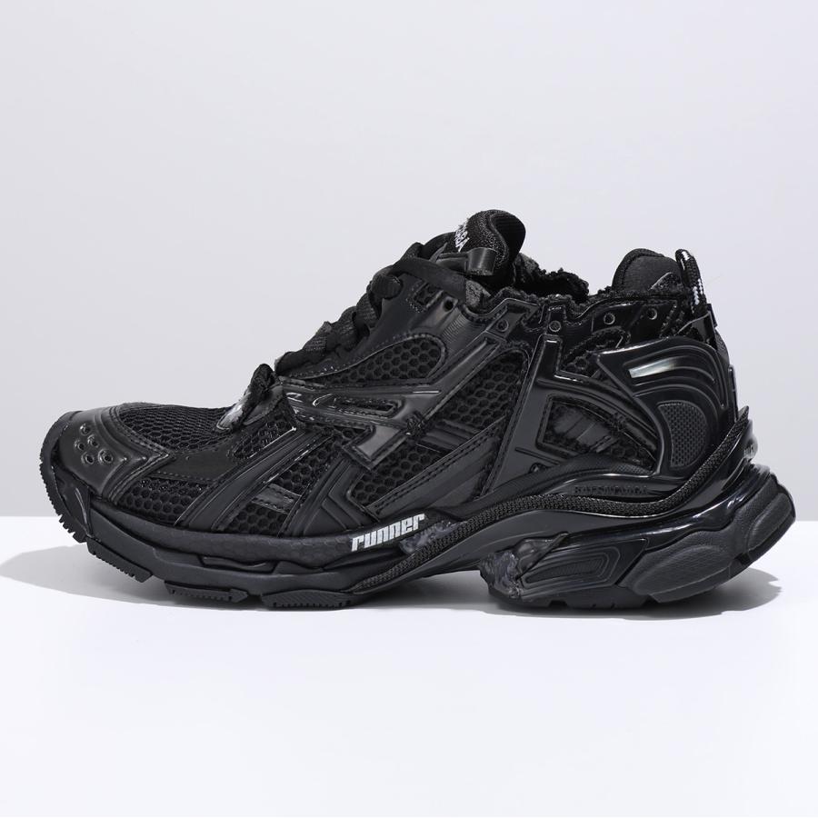 【サイズ限定特価】BALENCIAGA バレンシアガ スニーカー Runner ランナー 677402 W3RB1 レディース メッシュ ロゴ シューズ 靴 1000/BLACK 【35のみ】の画像