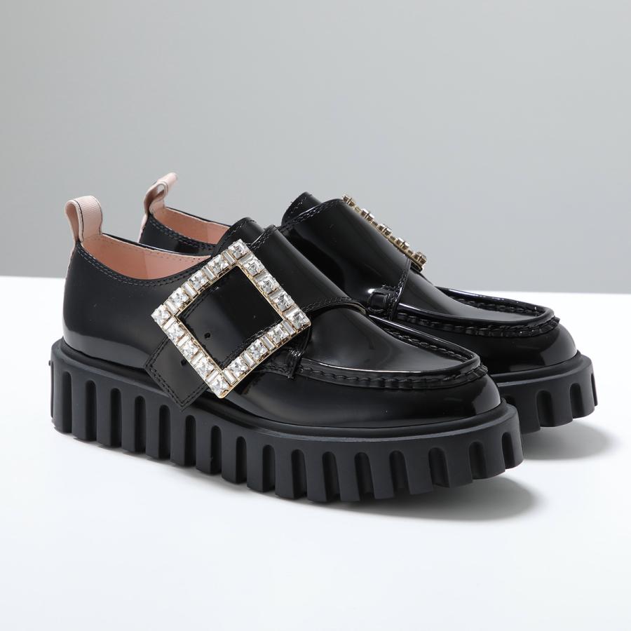 ROGER VIVIER　ロジェヴィヴィエ　リバーシブル　ベルト ブラック 黒 ブラック 女性 ベル ヴィヴィエ レザー ベルト RCWC0781100UCT900KN4