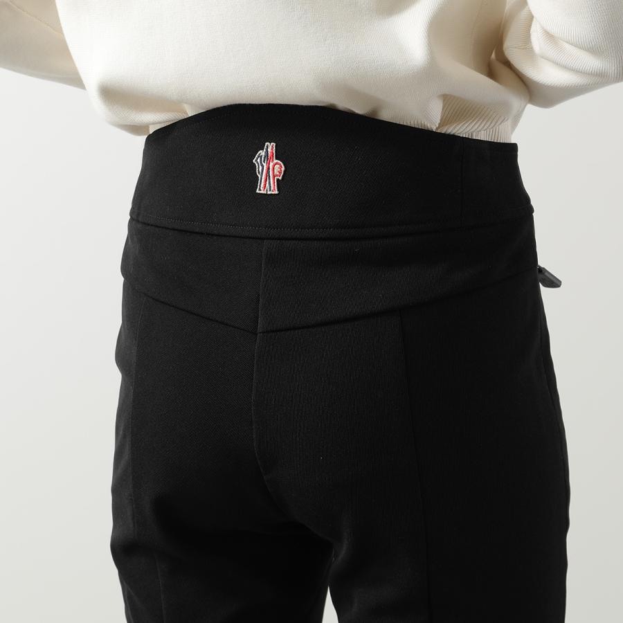 MONCLER GRENOBLE モンクレール グルノーブル トラウザーズパンツ  2A00001 53064 レディース スリム 裏起毛 ロゴ刺繍 ストレッチ 999 2A0000153064999の画像