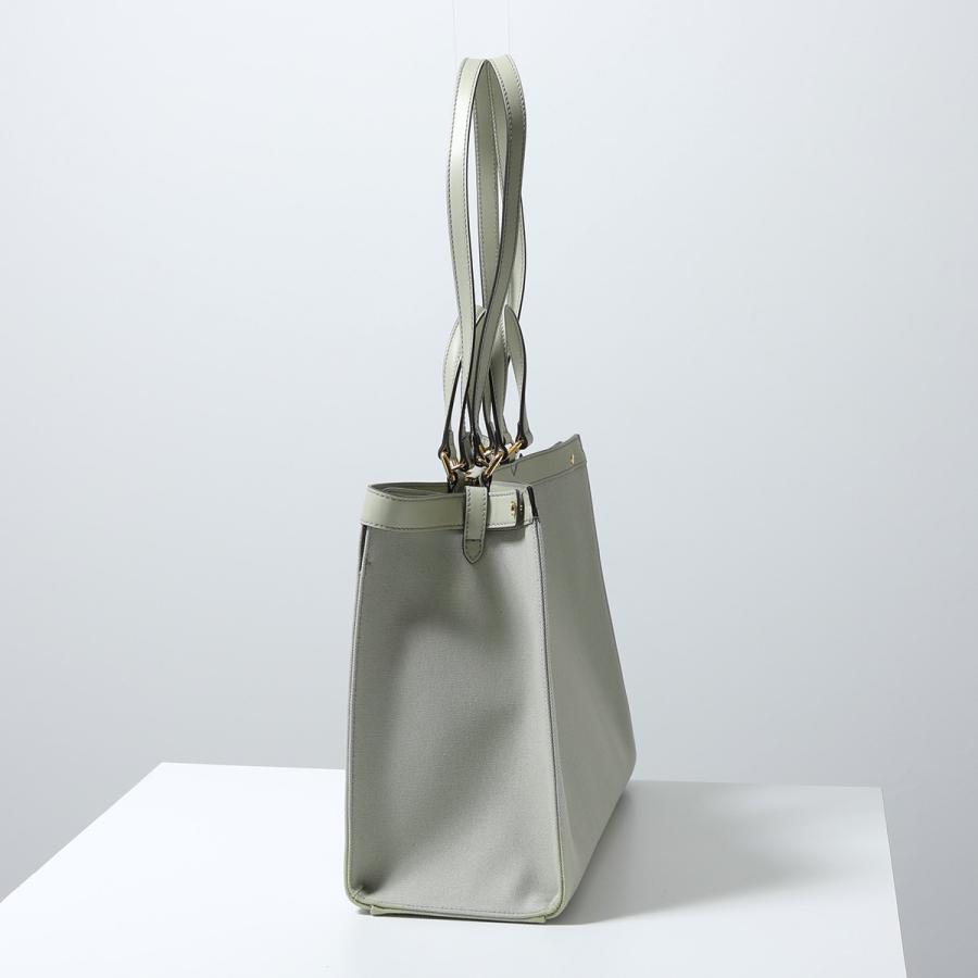 FENDI「フェンディ」手提げ袋　ホワイト　緑　手提げバッグ　　巾着袋　付属品付き　 FENDI（フェンディ） トートバッグ X-TOTE MEDIUM エックス トート