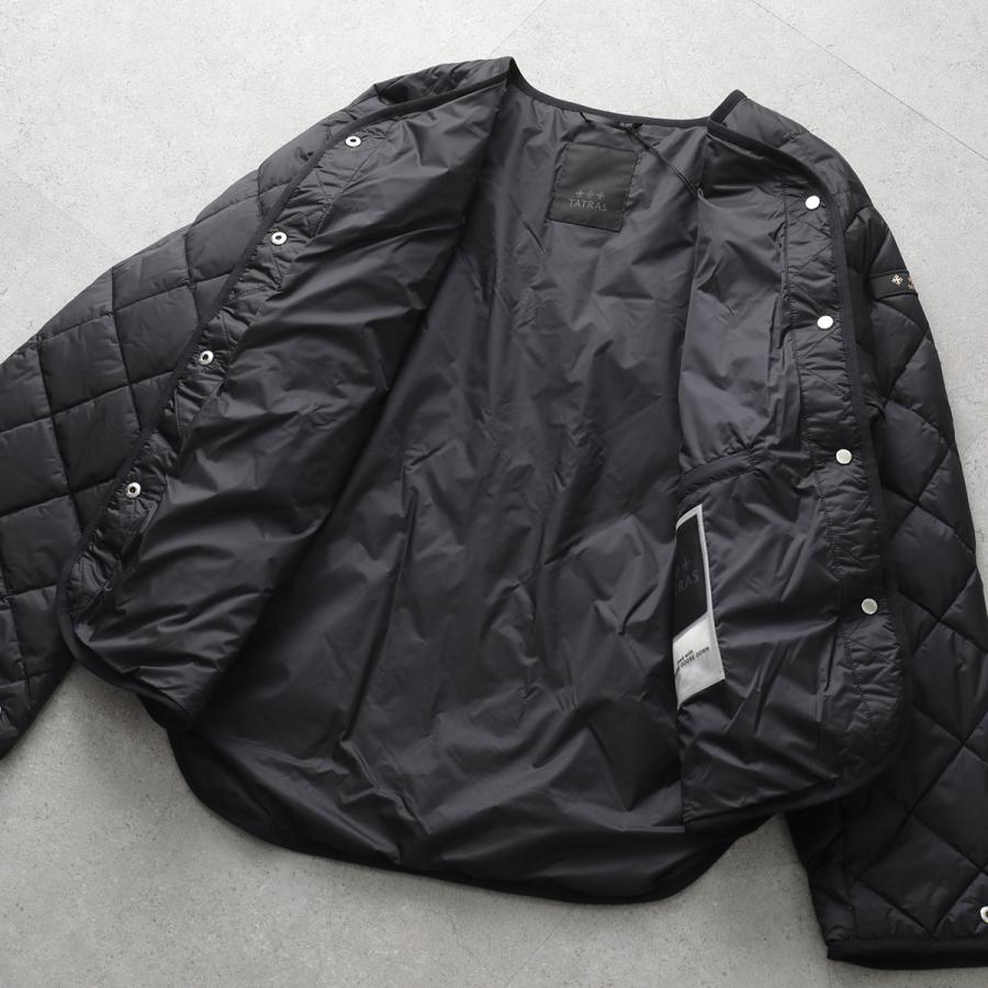TATRAS タトラス ライトダウンジャケット LARISSA ラリッサ LCKZ0334013588 レディース ノーカラー キルティング BLACKの画像