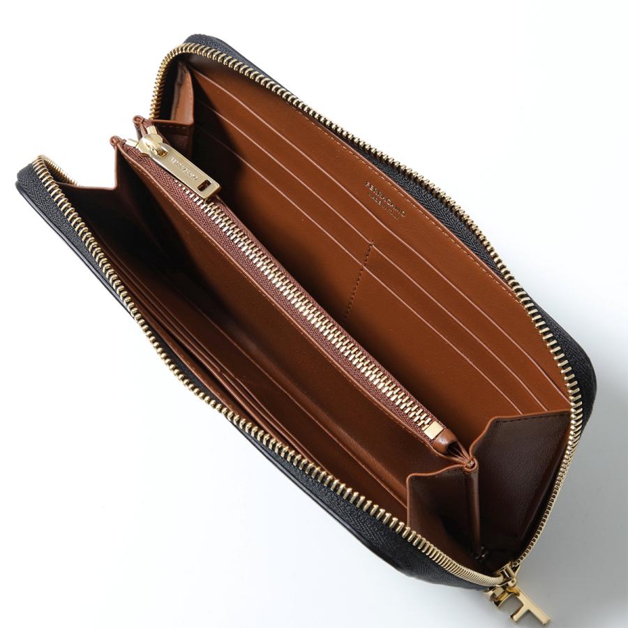 S.Ferragamo フェラガモ/ラウンド長財布/22O0009/753***/SAランク/93【中古】 FERRAGAMO - S.Ferragamo フェラガモ/ラウンド長財布/22O0009/753