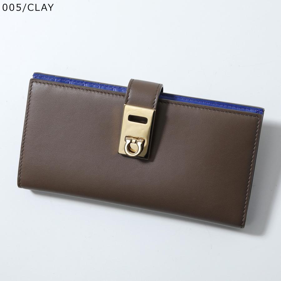 FERRAGAMO（フェラガモ） 二つ折り長財布 HUG ハグ 22 0522 770845