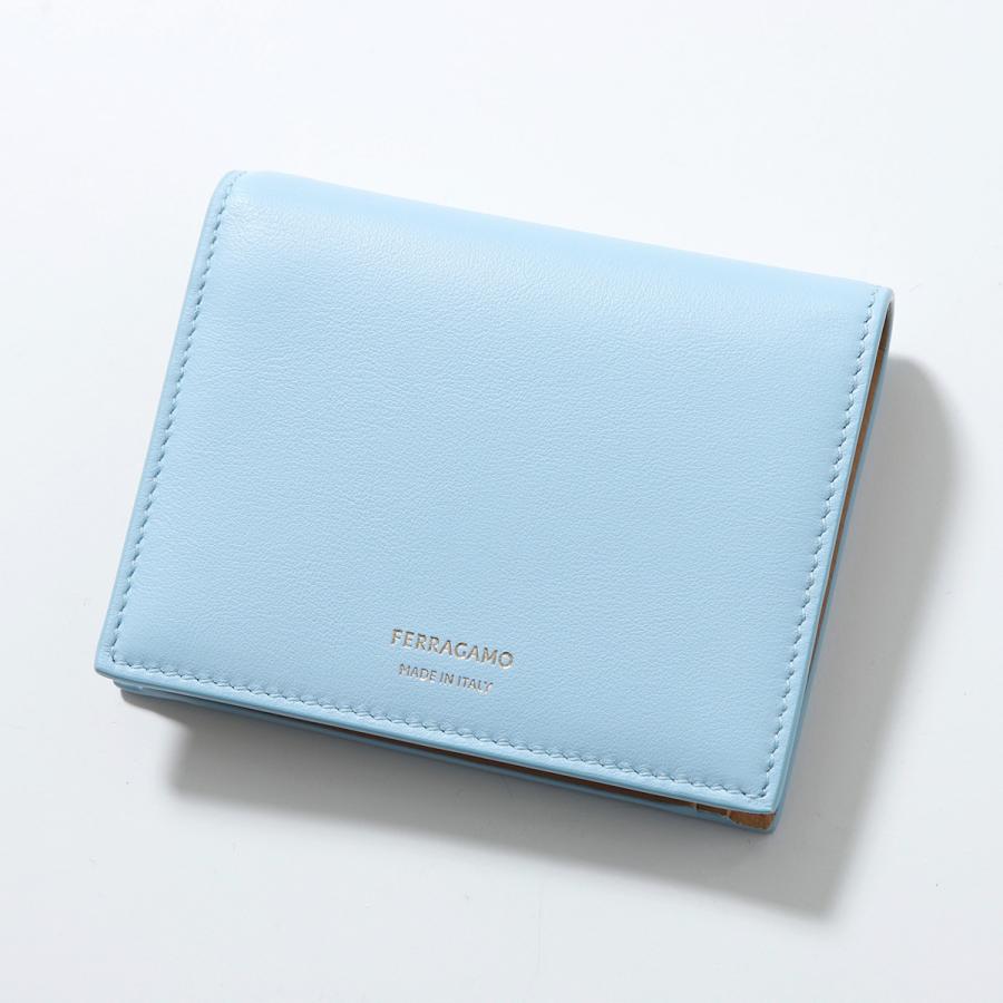 Salvatore Ferragamo 二つ折り財布 ライトブルー FERRAGAMO（フェラガモ） 二つ折り財布 22 0699 775327 レディース